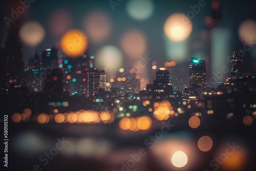 Big city lights. Generative AI