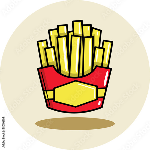 Potato vector illustrations are usually made with bright and attractive colors, and can be used to advertise potato products in various media such as print or digital advertisements.