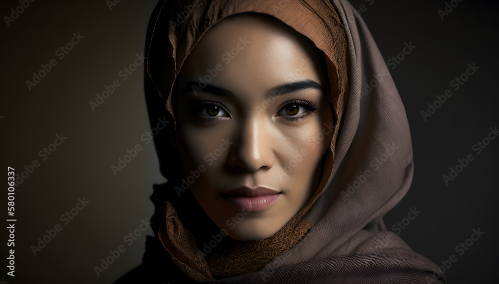 portrait of beautiful woman with burqa in Ramadan portrait of beautiful woman with burqa in Ramadan