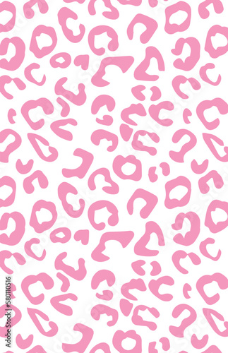 pink background with hearts. Vector illustration. leopard spot background. pink pattern. drops. animal print. bright wallpaper. tiger