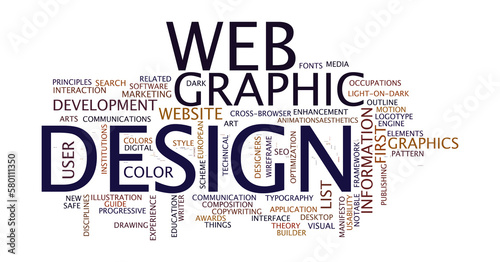 Web Graphic Design concepts collage