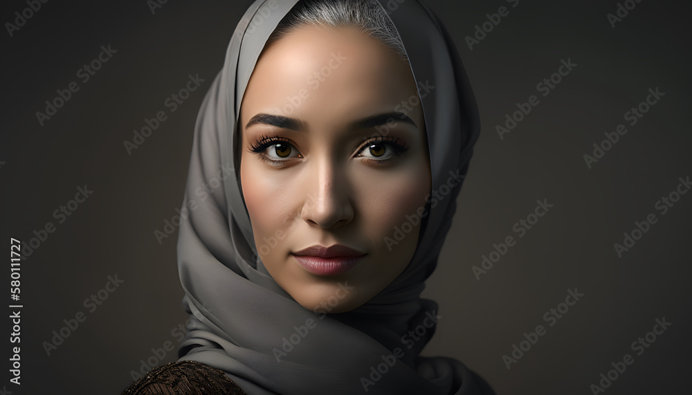 portrait of beautiful woman with burqa in Ramadan portrait of beautiful woman with burqa in Ramadan