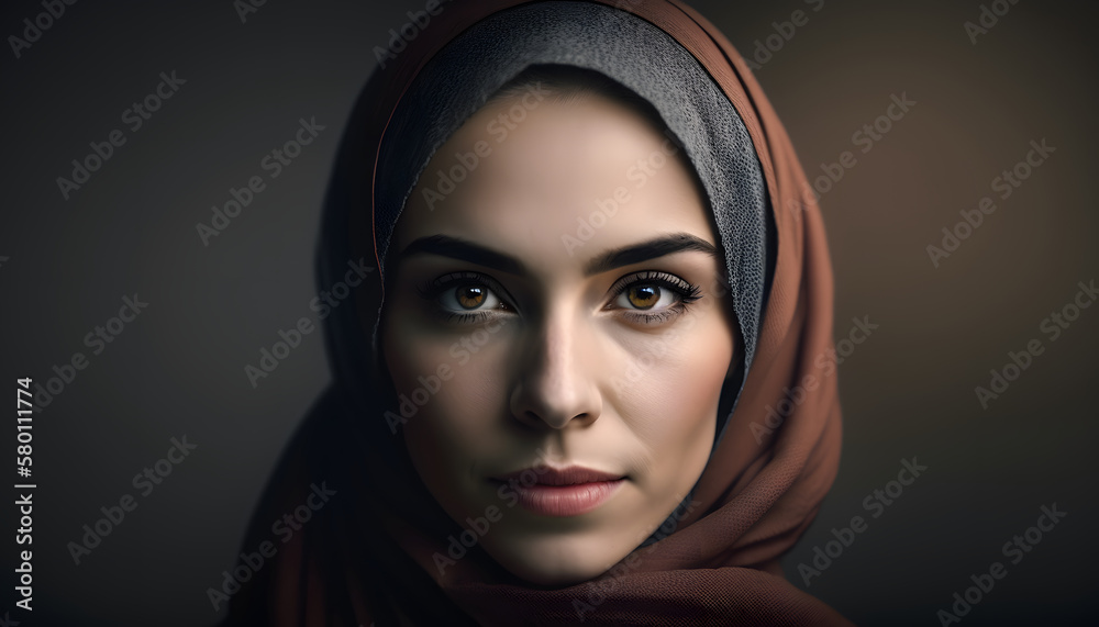 portrait of beautiful woman with burqa in Ramadan portrait of beautiful woman with burqa in Ramadan