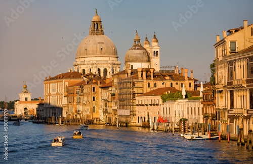 View towards the Basilica of Santa Maria della Salute.Venice,Italy.