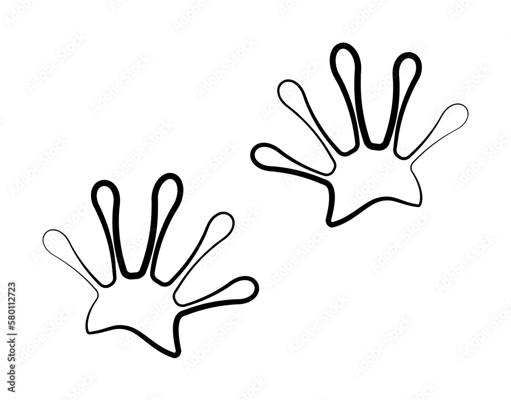 Lizard tracks icon. Element of animal track for mobile concept and web apps. Hand drawn Lizard tracks icon can be used for web and mobile on white background Lizard tracks icon. Element of animal track for mobile concept and web apps. Hand drawn Lizard tracks icon can be used for web and mobile on white background