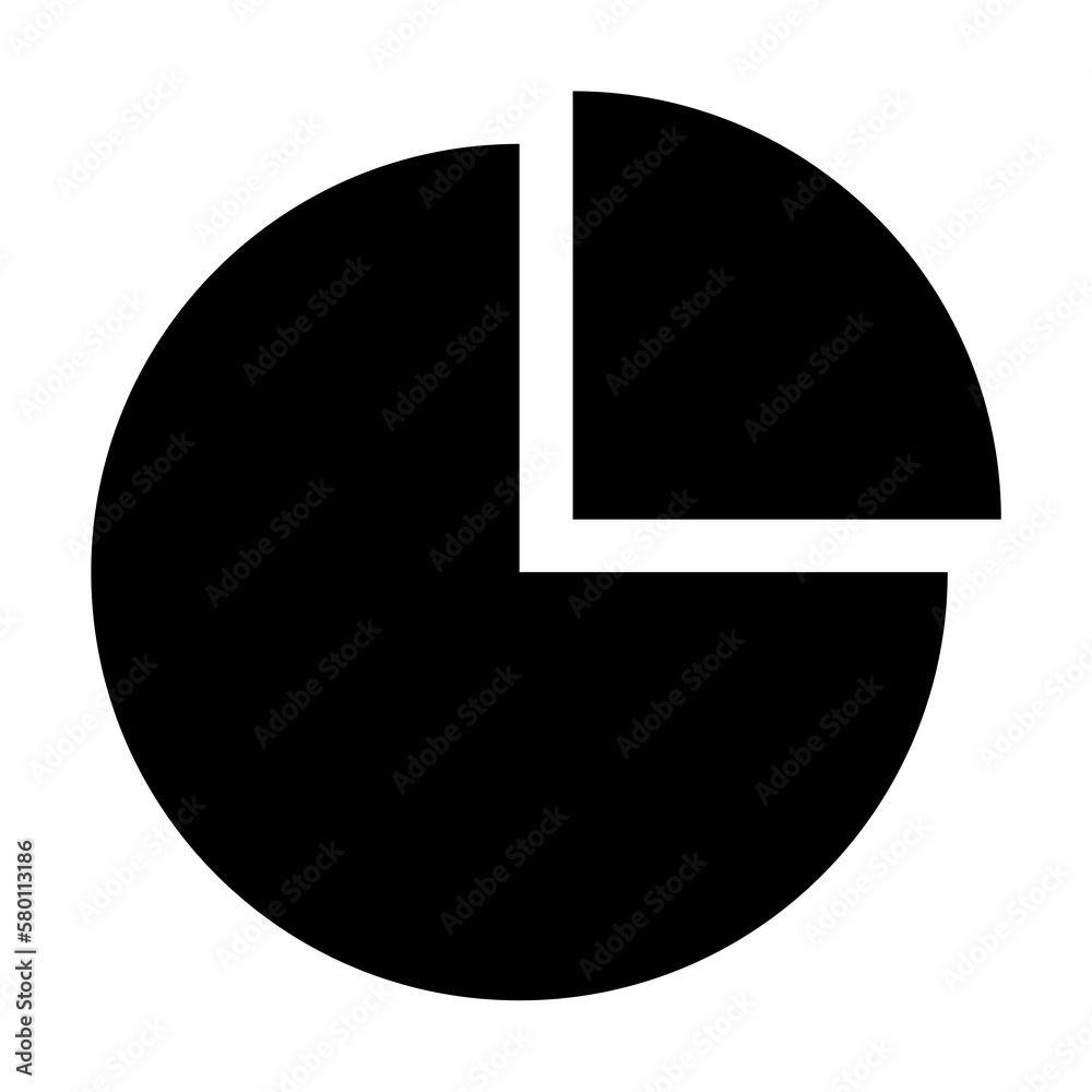 Chart pie diagram icon. Simple business performance icons for ui and ux, website or mobile application on white background Chart pie diagram icon. Simple business performance icons for ui and ux, website or mobile application on white background
