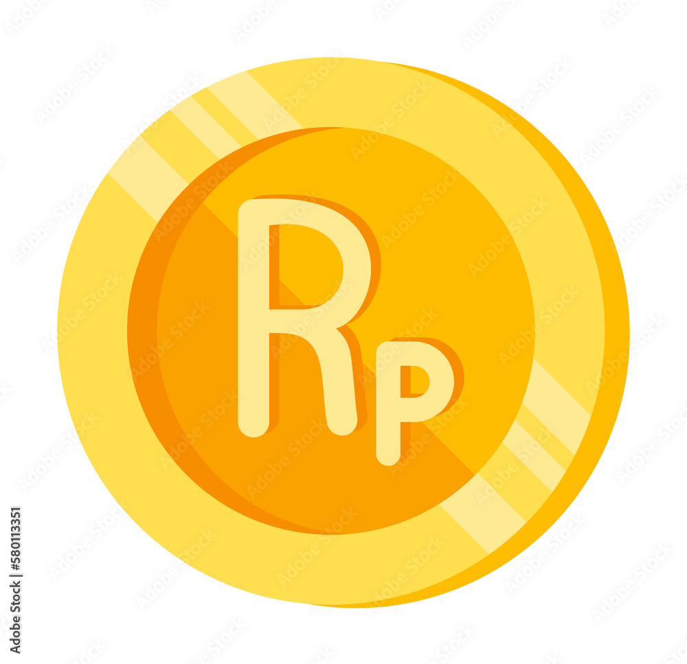 Indonesian rupiah, coin, money color icon. Element of color finance signs. Premium quality graphic design icon. Signs and symbols collection icon for websites, web design on white background Indonesian rupiah, coin, money color icon. Element of color finance signs. Premium quality graphic design icon. Signs and symbols collection icon for websites, web design on white background