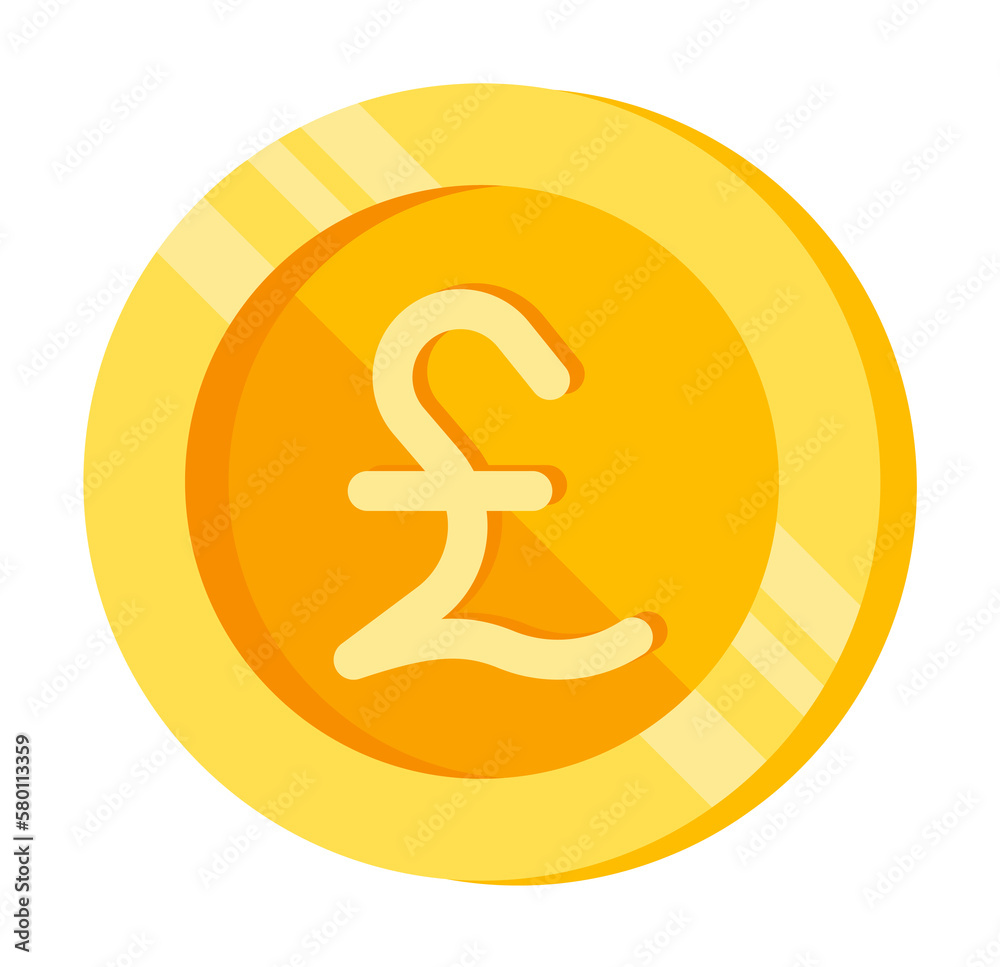 Pound sterling, coin, money color icon. Element of color finance signs. Premium quality graphic design icon. Signs and symbols collection icon for websites, web design on white background Pound sterling, coin, money color icon. Element of color finance signs. Premium quality graphic design icon. Signs and symbols collection icon for websites, web design on white background