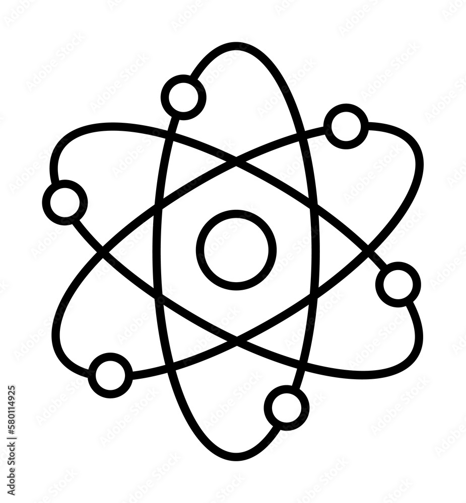 Nuclear, energy icon. Simple line, outline electro power icons for ui and ux, website or mobile application on white background Nuclear, energy icon. Simple line, outline electro power icons for ui and ux, website or mobile application on white background