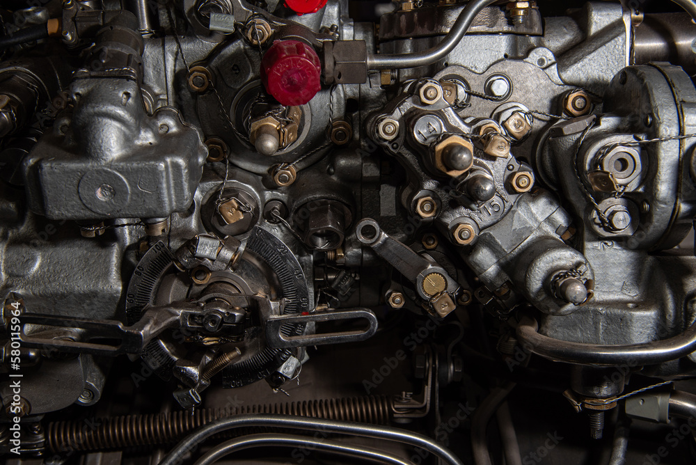 Fototapeta premium Helicopter turbojet engine control unit