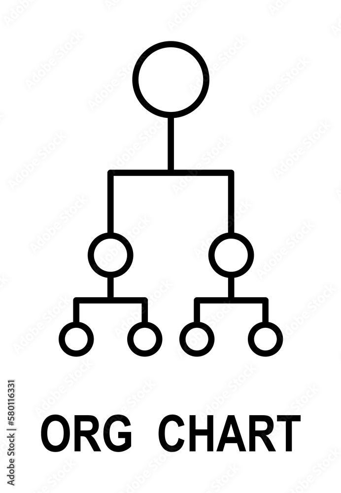 Organizational chart icon. Element of business structure icon for mobile concept and web apps. Thin line organizational chart icon can be used for web and mobile on white background Organizational chart icon. Element of business structure icon for mobile concept and web apps. Thin line organizational chart icon can be used for web and mobile on white background