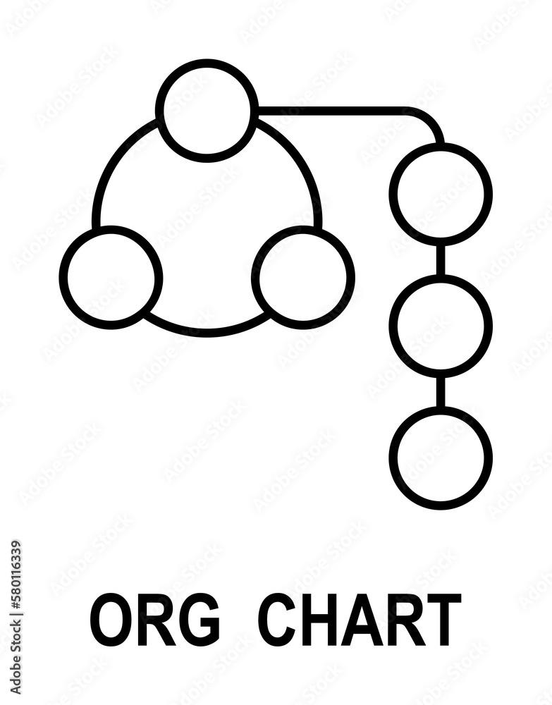 Organizational chart icon. Element of business structure icon for mobile concept and web apps. Thin line organizational chart icon can be used for web and mobile on white background Organizational chart icon. Element of business structure icon for mobile concept and web apps. Thin line organizational chart icon can be used for web and mobile on white background