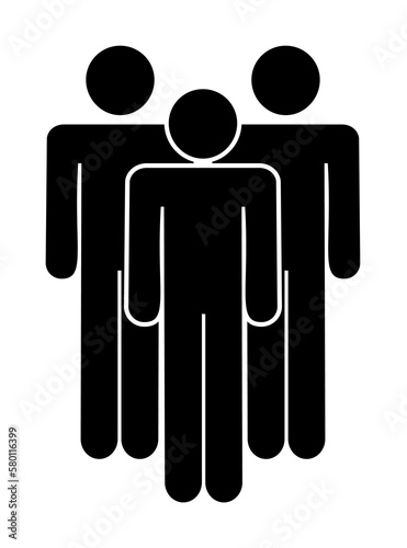 people, group, three icon. Element of a group of people icon. Premium quality graphic design icon. Signs and symbols collection icon for websites, web design on white background