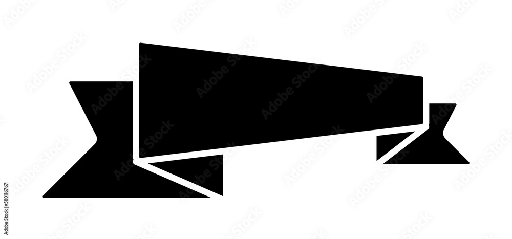 Ribbon icon. Simple decoration band icons for ui and ux, website or mobile application on white background Ribbon icon. Simple decoration band icons for ui and ux, website or mobile application on white background