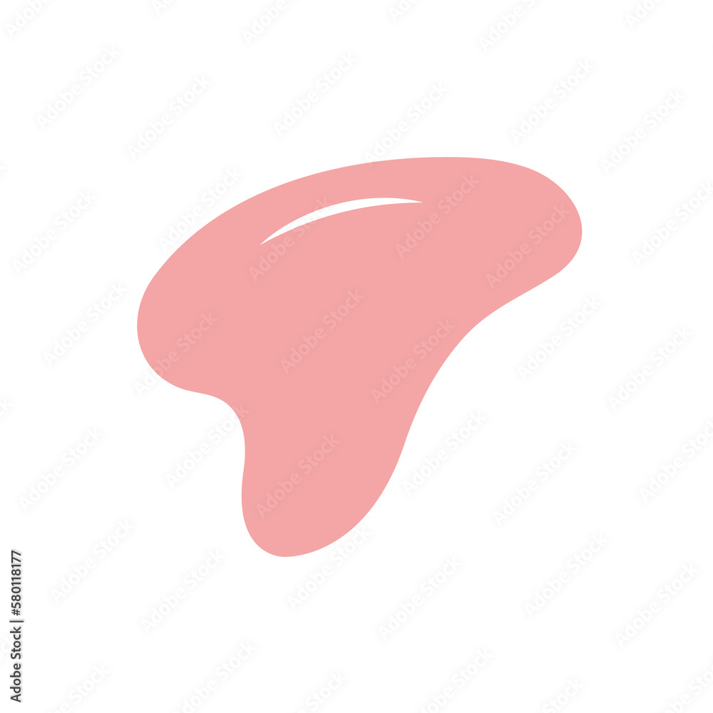 Facial massage tools circular pink gua sha roller concept, jade stone treatment vector icons, anti-aging tools symbols isolated on white background Facial massage tools circular pink gua sha roller concept, jade stone treatment vector icons, anti-aging tools symbols isolated on white background