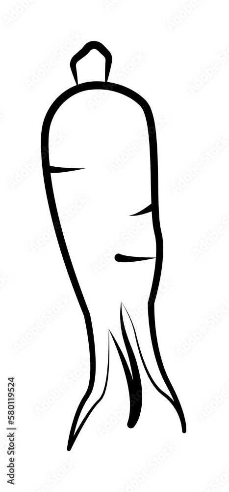 Ginseng, plant, Asian medicine icon. Element of alternative medicine icon for mobile concept and web apps. Thin line Ginseng, plant, Asian medicine icon can be used for web on white background Ginseng, plant, Asian medicine icon. Element of alternative medicine icon for mobile concept and web apps. Thin line Ginseng, plant, Asian medicine icon can be used for web on white background