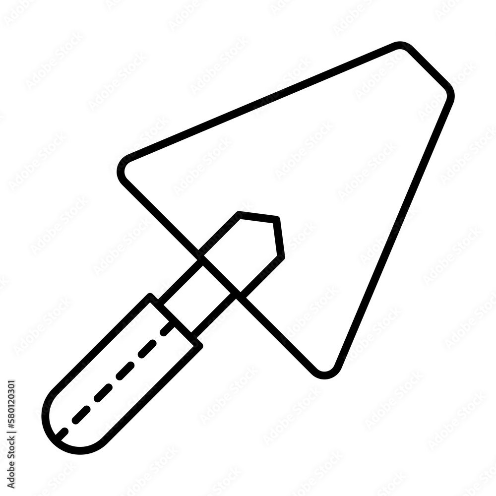 tool, towel icon. Simple line, outline elements of archeology for ui and ux, website or mobile application on white background