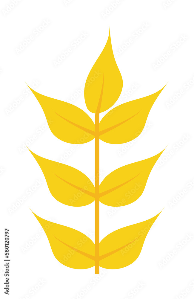 Autumn leave, yellow icon. Simple line, outline of color leaves icons for ui and ux, website or mobile application on white background Autumn leave, yellow icon. Simple line, outline of color leaves icons for ui and ux, website or mobile application on white background