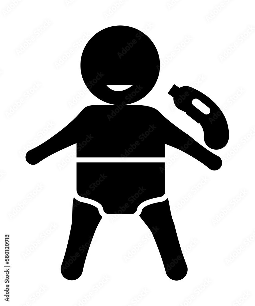 measure baby temperature icon. Element of baby icon on white background measure baby temperature icon. Element of baby icon on white background