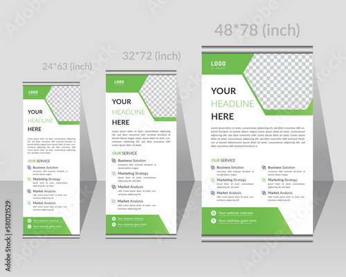 modern green color white background creative Corporate roll up, X banner, road side, stand banner, pull up banner design template layout for your business or company.. display, x-banner, flag-banner,