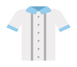 buttoned shirt color icon. Element of color clothes icon for mobile concept and web apps. Detailed Braces icon can be used for web and mobile on white background
