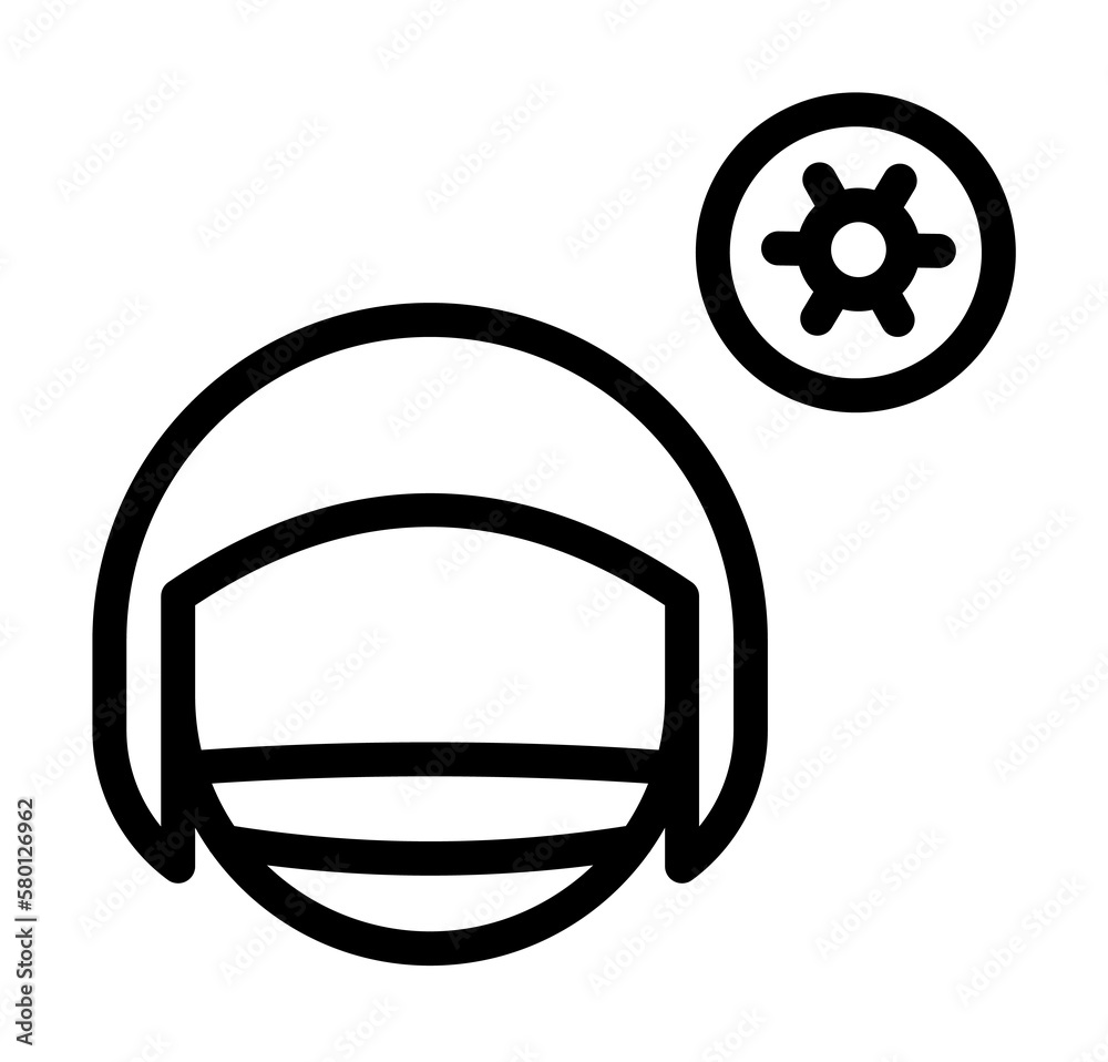 Medical mask, girl icon. Simple line, outline elements of viral pandemic icons for ui and ux, website or mobile application on white background Medical mask, girl icon. Simple line, outline elements of viral pandemic icons for ui and ux, website or mobile application on white background