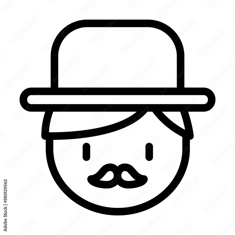 Dad, father icon. Simple line, outline elements of cultural activities icons for ui and ux, website or mobile application on white background Dad, father icon. Simple line, outline elements of cultural activities icons for ui and ux, website or mobile application on white background