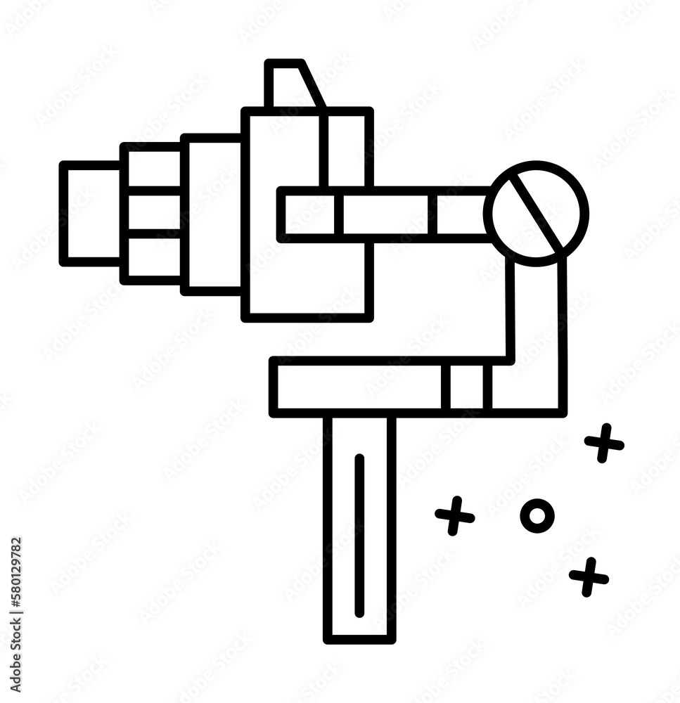 Gimbal, filming, camera icon. Element of film Industry icon on white background Gimbal, filming, camera icon. Element of film Industry icon on white background