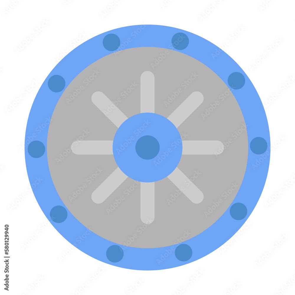 Safe, secure, Banking, finance two color blue and gray icon on white background