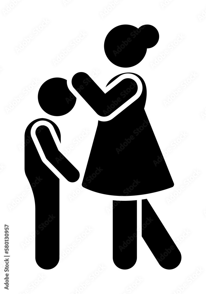 Widow child cry icon. Element of pictogram death illustration Widow child cry icon. Element of pictogram death illustration