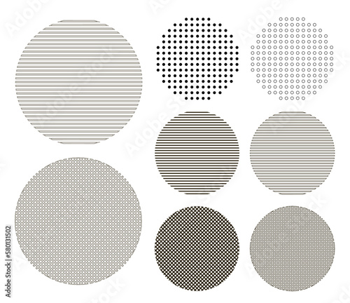 Hand drawn circles set