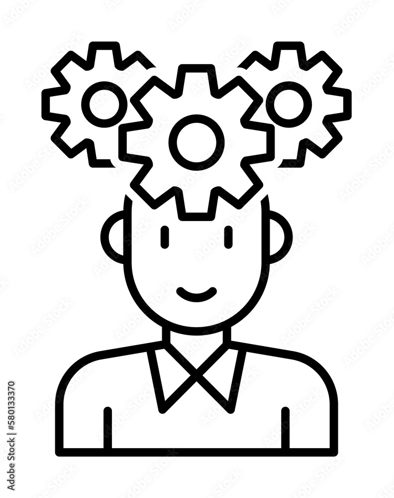 User icon. Element of interview icon on white background User icon. Element of interview icon on white background