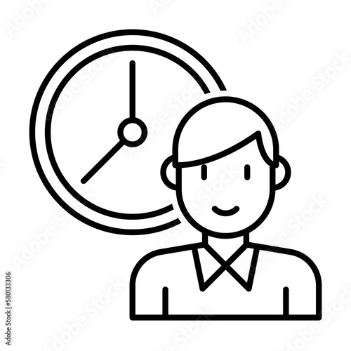 Punctuality icon. Element of interview icon on white background © rashadaliyev