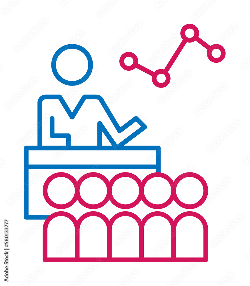 Job resume, presentation 2 colored line icon. Simple colored element icon. Job resume, presentation outline symbol design icon from job resume set on white background Job resume, presentation 2 colored line icon. Simple colored element icon. Job resume, presentation outline symbol design icon from job resume set on white background