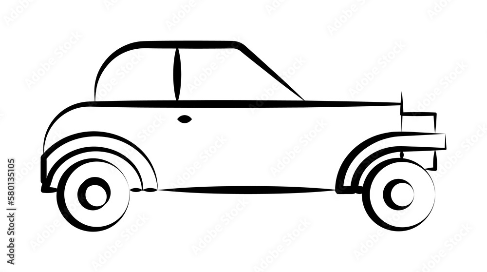 gang, criminal car icon. Element of crime icon for mobile concept and web apps. Hand drawn gang, criminal car icon can be used for web and mobile on white background