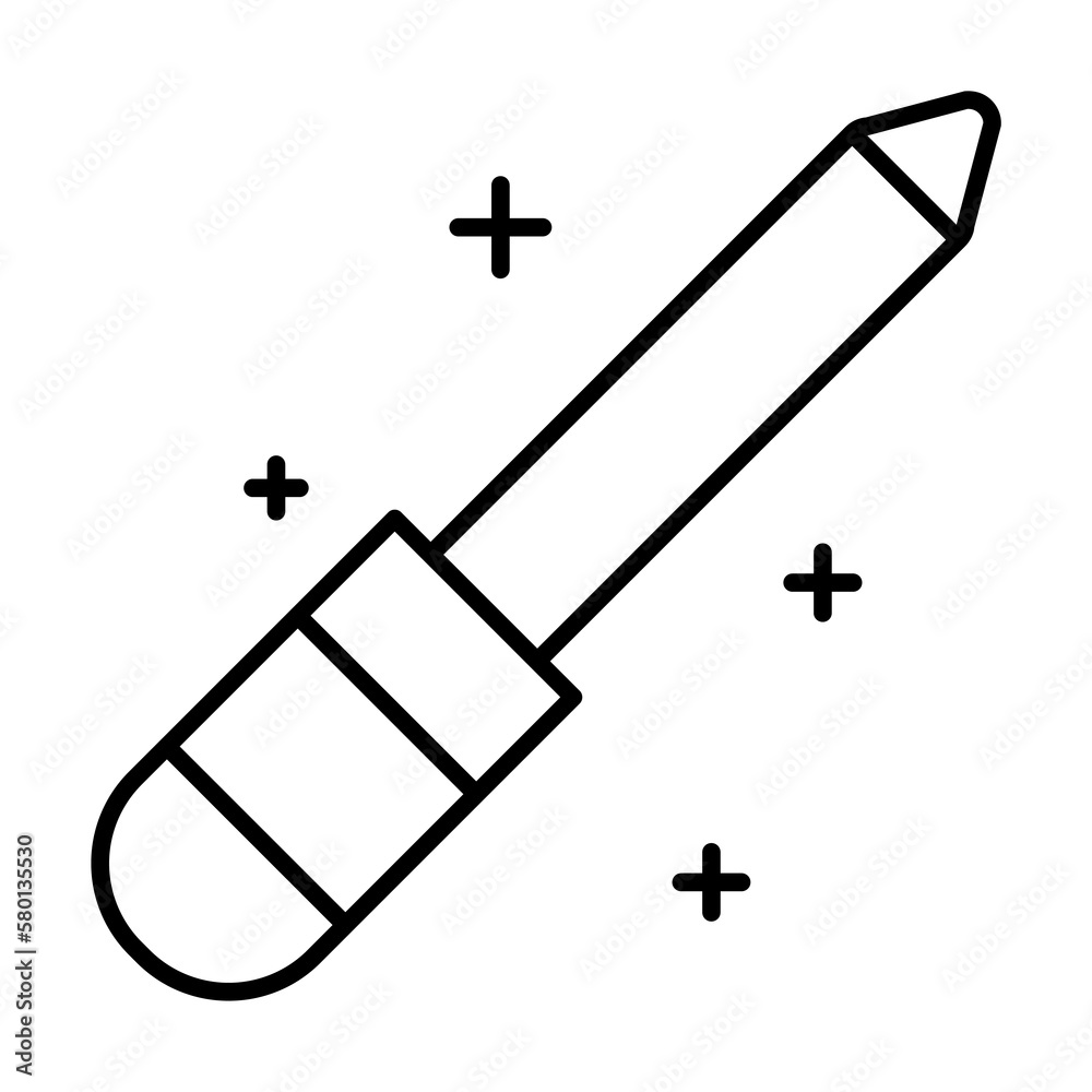 Nail file, nail icon. Simple line, outline makeup icons for ui and ux, website or mobile application on white background Nail file, nail icon. Simple line, outline makeup icons for ui and ux, website or mobile application on white background