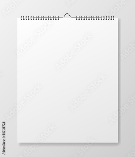 Notepad realistic illustration