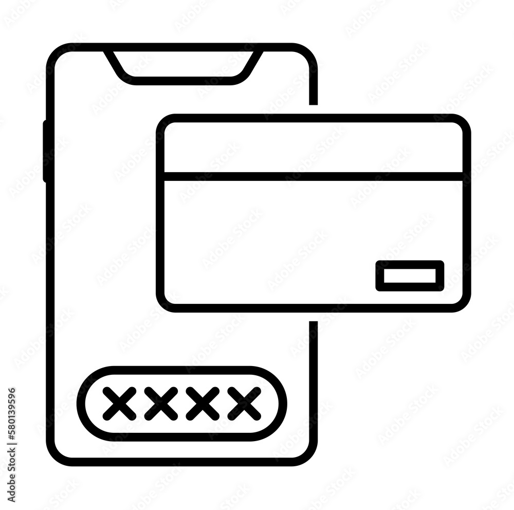 Smartphone online payment icon. Element of smartphone on white background Smartphone online payment icon. Element of smartphone on white background