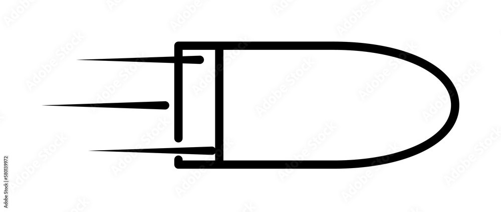 speed bullet icon. Element of speed for mobile concept and web apps illustration. Thin line icon for website design and development, app development. Premium icon on white background speed bullet icon. Element of speed for mobile concept and web apps illustration. Thin line icon for website design and development, app development. Premium icon on white background