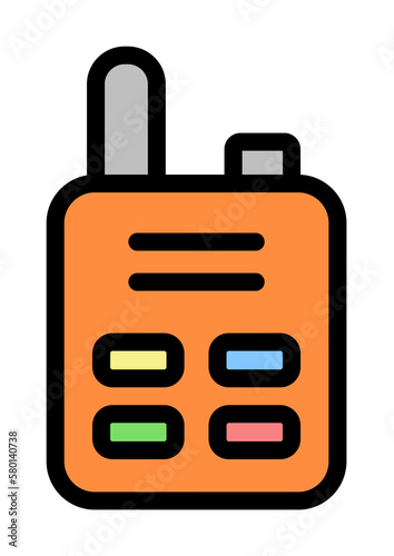 Radio icon. Simple color with outline elements of taxi service icons for ui and ux, website or mobile application on white background