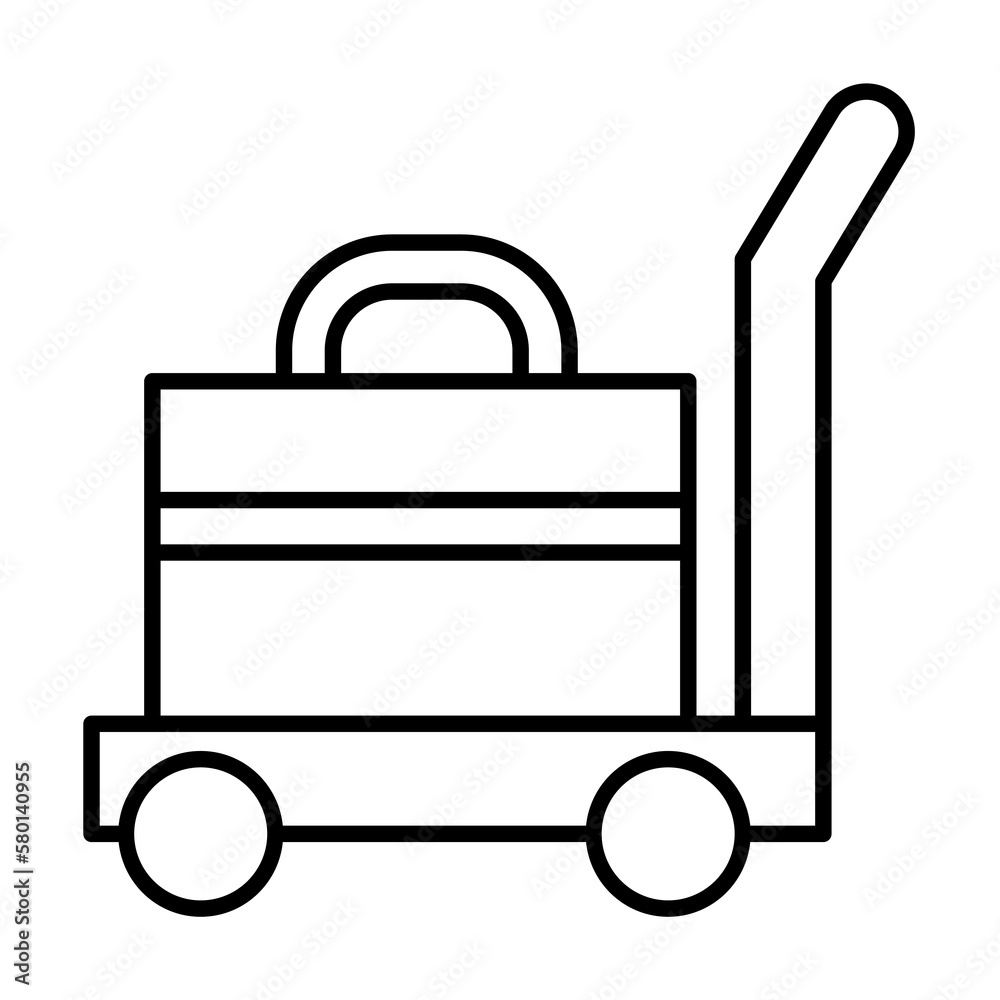 Luggage baggage icon. Element of train station icon on white background Luggage baggage icon. Element of train station icon on white background