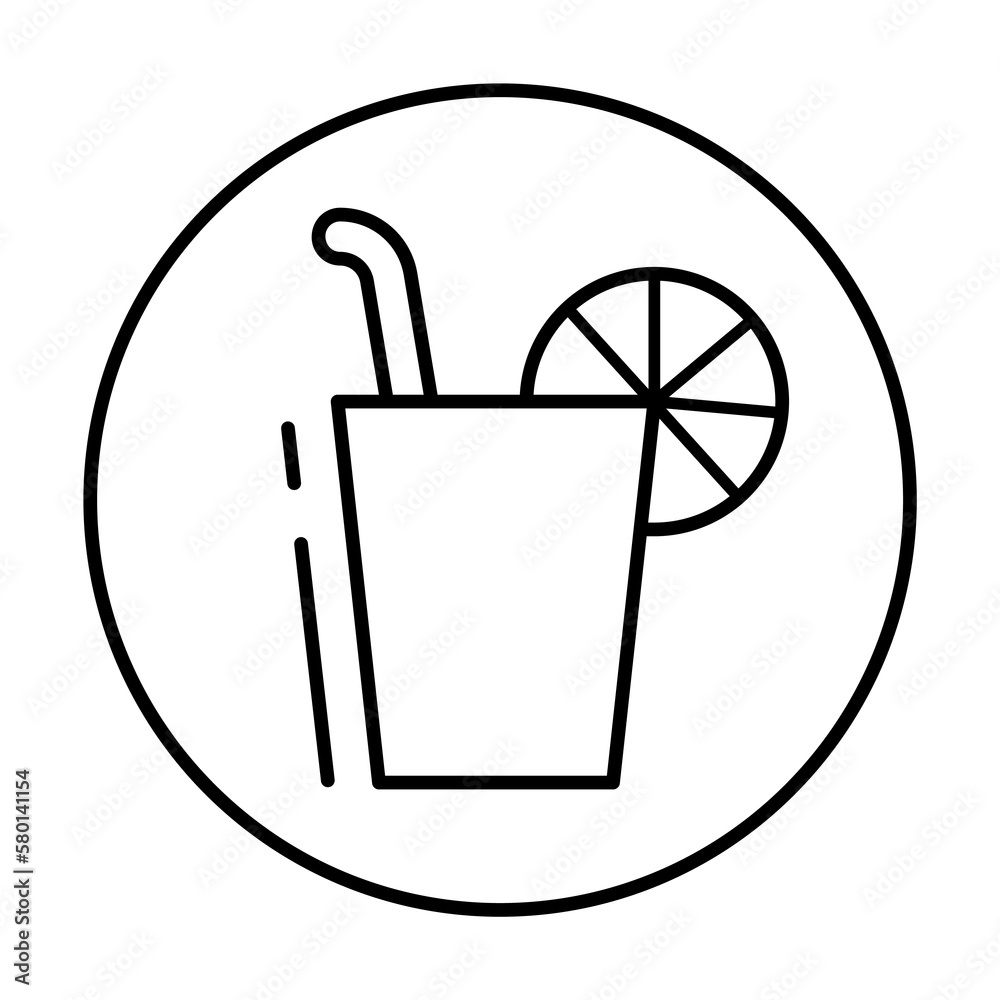 Lemonade, vegan icon. Simple line, outline elements of vegetarian icons for ui and ux, website or mobile application on white background Lemonade, vegan icon. Simple line, outline elements of vegetarian icons for ui and ux, website or mobile application on white background