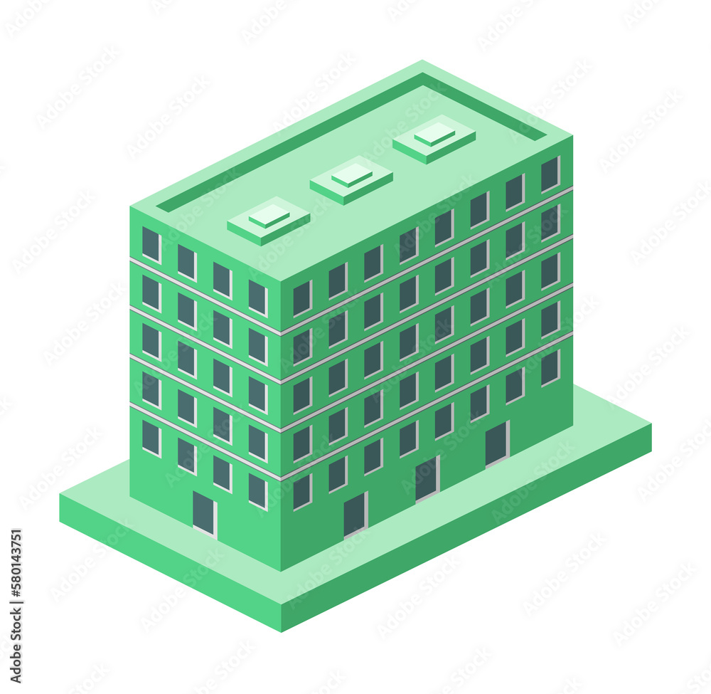isometric green apartments building. Element of color isometric building. Premium quality graphic design icon. Signs and symbols collection icon for websites, web design on white background isometric green apartments building. Element of color isometric building. Premium quality graphic design icon. Signs and symbols collection icon for websites, web design on white background