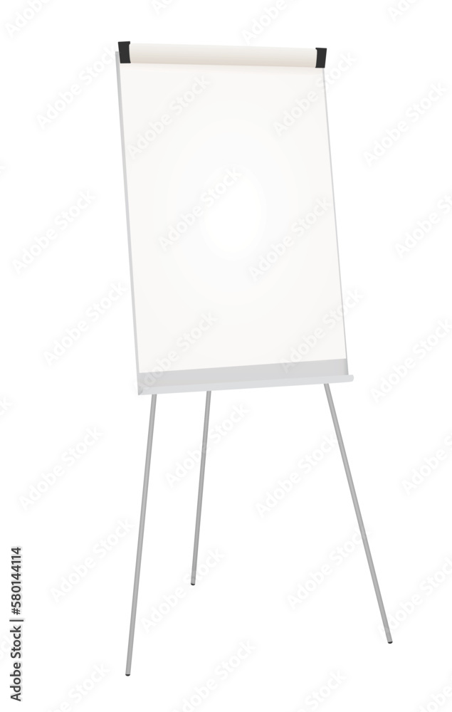 Whiteboard flip chart. vector illustration Whiteboard flip chart. vector illustration