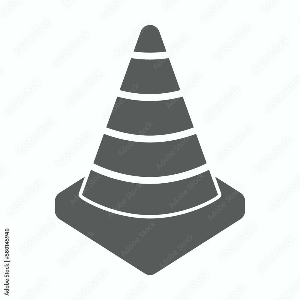 traffic cone icon, traffic vector, cone illustration traffic cone icon, traffic vector, cone illustration