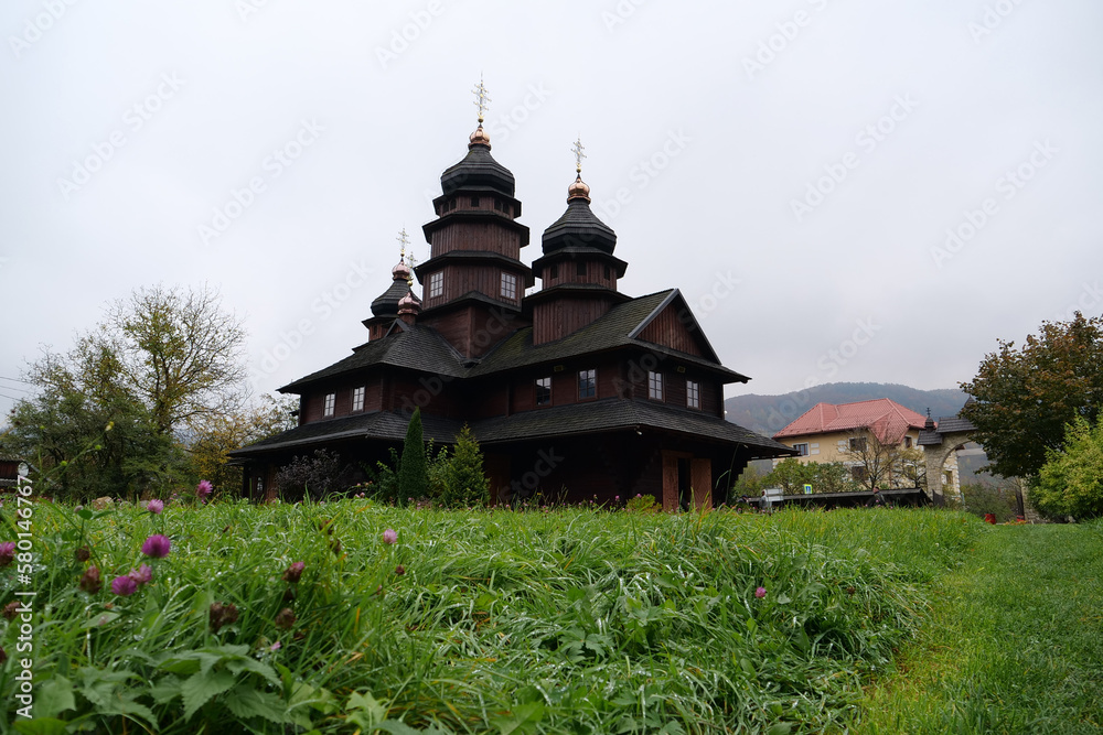 Church of Holy Prophet Ilya in Yaremche, western Ukraine, Carpathians Church of Holy Prophet Ilya in Yaremche, western Ukraine, Carpathians