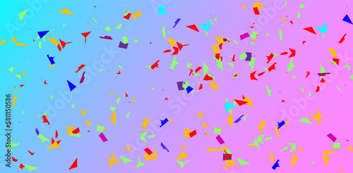 Vector confetti. Multicolored confetti falls from the sky. confetti, serpentine, tinsel on a transparent background. Holiday, birthday.