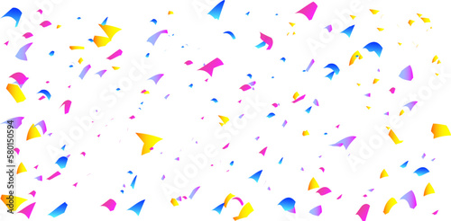 Vector confetti. Multicolored confetti falls from the sky. confetti, serpentine, tinsel on a transparent background. Holiday, birthday.