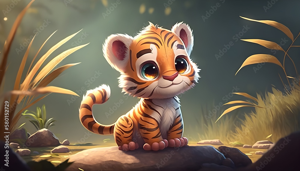Những hình ảnh cute chibi tiger xinh xắn và dễ thương nhất