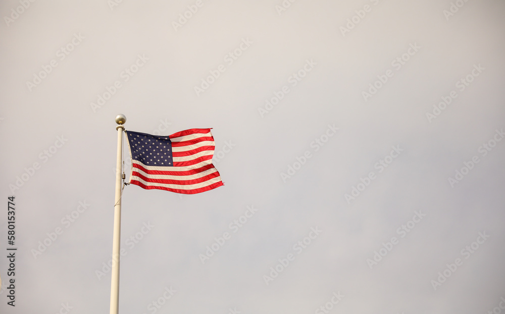 US flag on july 4th star spangled banner showing stars an stripes symbolizing patriotism freedom and independence 